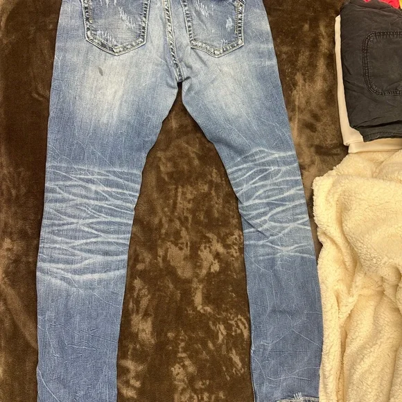 Buckle Blue Straight Leg Jeans - Picture 2 of 4